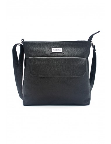 Bolso Manos Libres 1012 Cuero Negro liso