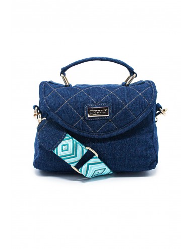 Bolso Manos Libres M876 Jean x reata oro