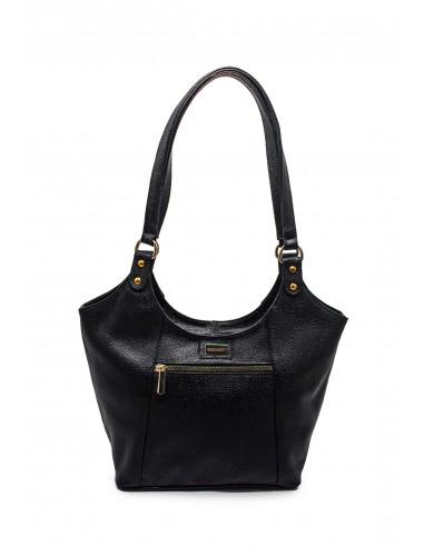 Bolso De Hombro m380 Cuero negro liso