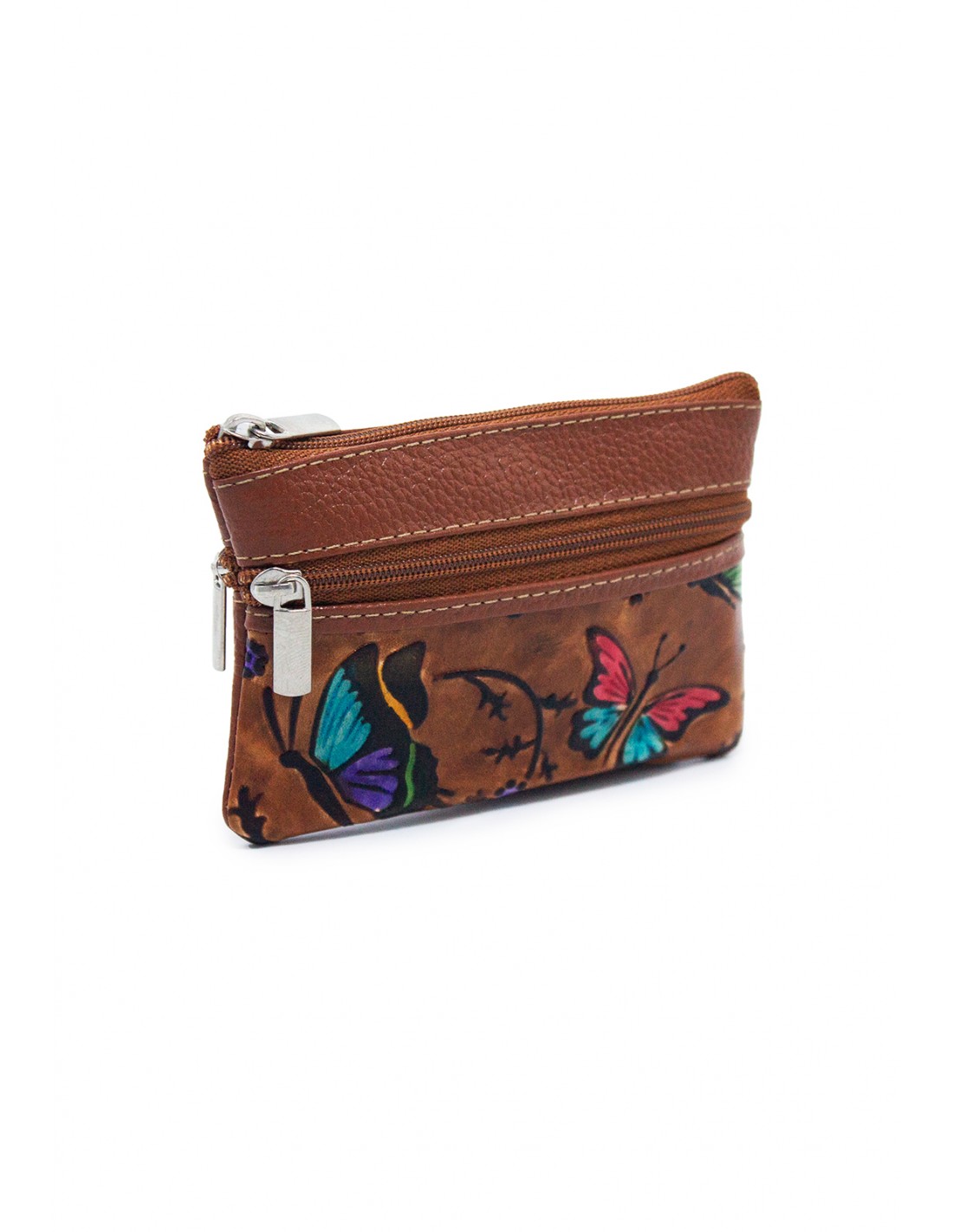 Monedero Macoly cuero doble cremallera Monedero Macoly cuero doble cremallera