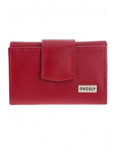 Billetera Mini 046 Cuero Rojo liso